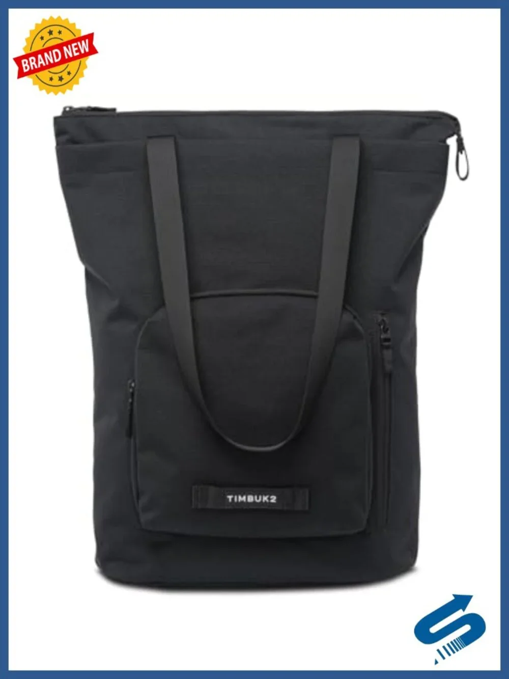 Convertible Tote Pack Laptop Backpack Recycled Polyester 15